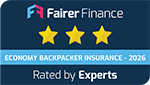 Fairer Finance Economy Backpacker three-star rating 2026 logo.